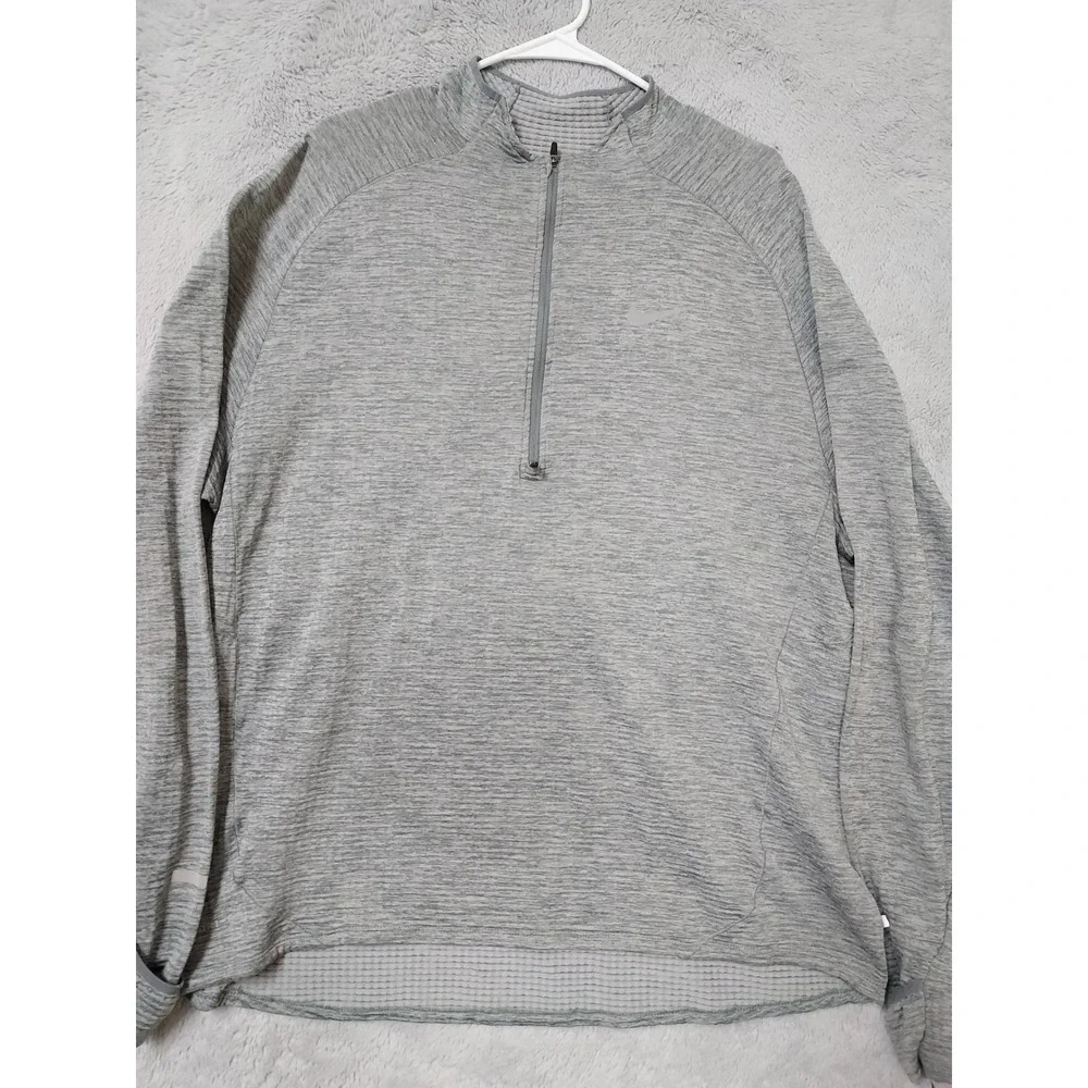 Nike Pullover Mens 2XL XXL Dri Fit Half Zip Running Element Sphere Grid Fleece